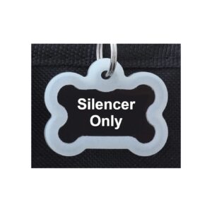 Stainless Steel Bone Shape ID Tag Silencer for Glow in Dark Safety and Noise Reduction