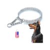 Stainless Steel Chain Dog Collar for Large Dogs with Strong Double Row Design