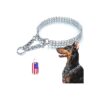 Stainless Steel Chain Dog Collar with 2 Row Link for Large and Giant Breed Dogs