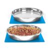 Stainless Steel Dog Bowls 2 Quarts 8 Cups Large Capacity Non Slip Food Grade