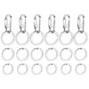 Stainless Steel Dog Tag Clips for Pets Collars and Harnesses with 3 Sizes