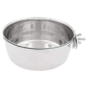 Stainless Steel Pet Bowls with Bolt-On Hangers for Easy Use