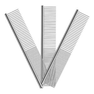 Stainless Steel Pet combs for All Breed Dogs and Cats with Long or Short Hair