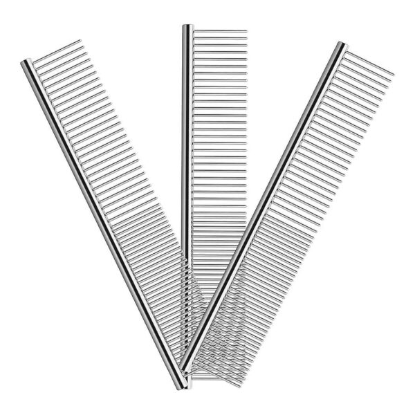 Stainless Steel Pet combs for All Breed Dogs and Cats with Long or Short Hair