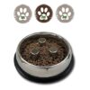 Stainless Steel Slow Feed Bowl for Large or Medium Dogs and Puppies