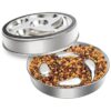 Stainless Steel Slow Feed Dog Bowls for Medium to Big Dogs with 3 Cup Capacity