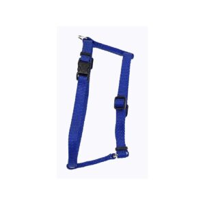 Standard Adjustable Dog Harness in Vibrant Blue Nylon