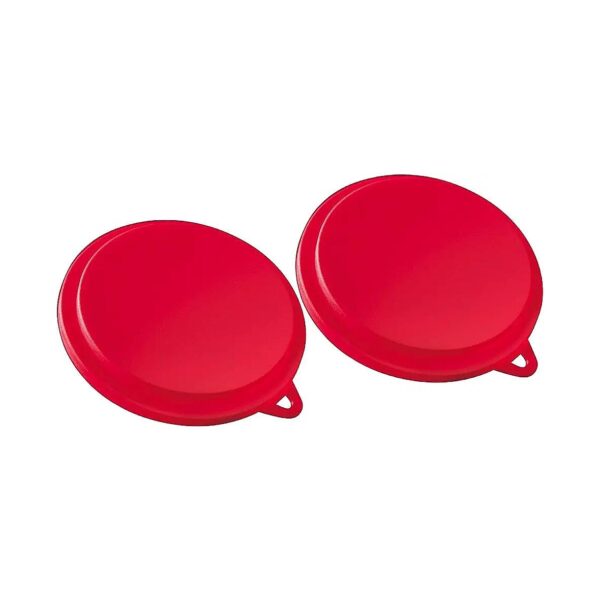 Standard Can Size Pet Food Covers in Red for Dog and Cat Food