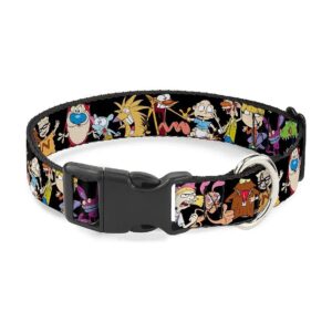 Standing Nickelodeon Dog Collar with Adjustable 9-15 Inch Neck Size