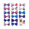 Star Spangled Dog Bow Ties for Independence Day and Memorial Day Pet Accessories