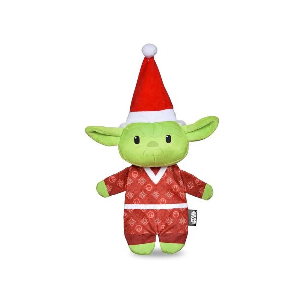 Star Wars Holiday Stocking Stuffer for Dogs - Plush Squeaker YODA Elf Toy