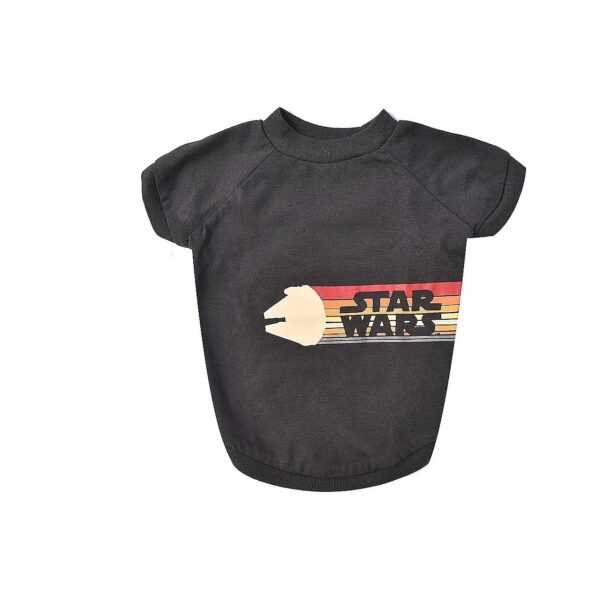 Star Wars Retro Logo Dog Tee for Large Dogs Soft Comfortable