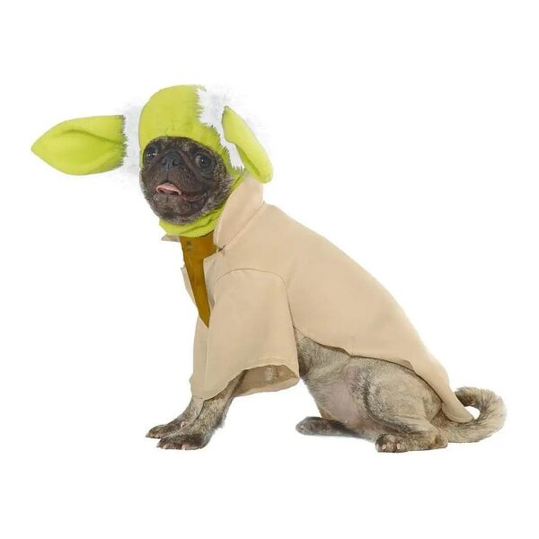 Star Wars Tan Pet Dog Costume with Green Floppy Ears and Headpiece Small