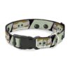 Star Wars The Child Chibi Face Blocks Polyester Dog Collar 15-24 Inches 0 Inch Wide