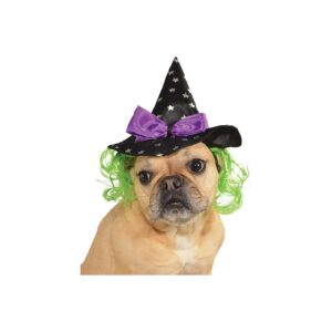 Star Witch Dog Hat with Hair Accessory for Small Medium Size