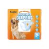 Stay Dry Disposable Female Dog Diapers XL 40 Count for Female Dogs in Any Situation