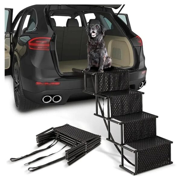 Step Dog Ramp with Soft Touch Grip for Large Dogs and Vehicles