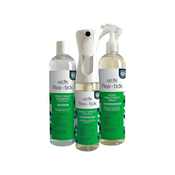 Step Natural Flea and Tick Solution for Dogs - Safe and Effective Protection Kit