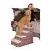 Step Pet Stairs for Cats and Small Breed Dogs Up to 50 Pounds with Sturdy Base