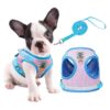 Step-in Adjustable Dog Harness with Reflective Design and Soft Padded Mesh for Small Dogs