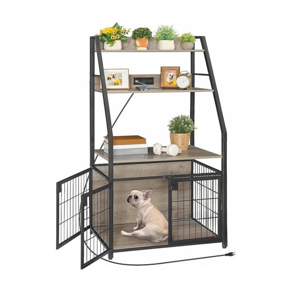 Storage Furniture, and Power Outlet for Small to Medium Dogs