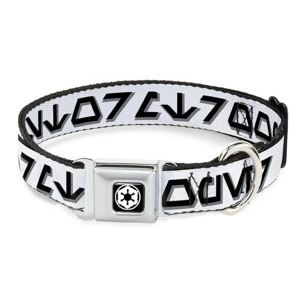 Stormtrooper Dog Collar with Metal Seatbelt Buckle and Beautiful Design