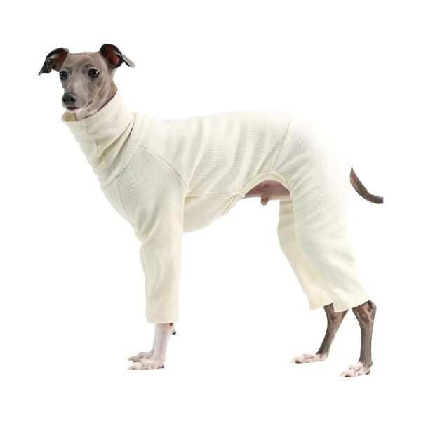 Stretchable Ribbed Cotton Dog Clothes for Italian Greyhound and Whippet S