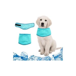 Stretchable, and Adjustable, Pet Cooling Collar for Summer Weather