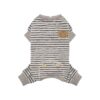 Stretchy Cozy Pet Jumpsuit Stripes Onesie Dog Clothes Small Size Lightweight Small Dogs