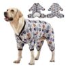 Stretchy, and Cozy Pet PJs for Large Breed Dogs, Machine Washable