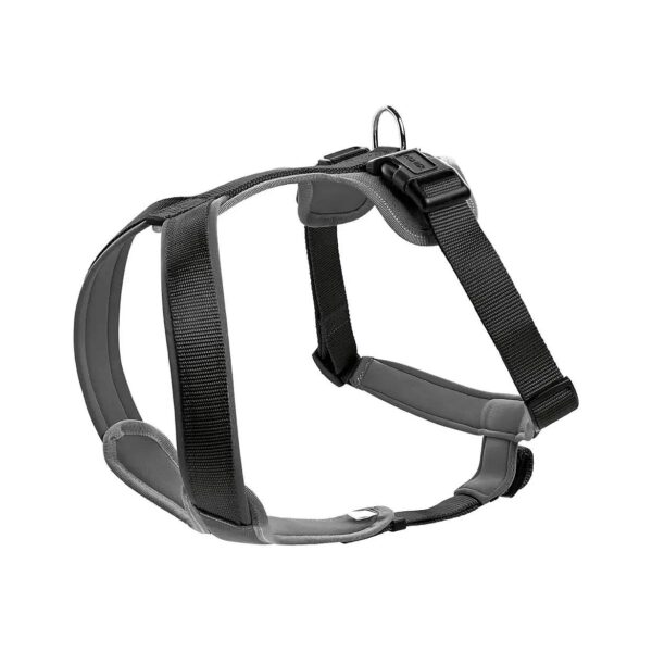 Strong Neoprene Dog Harness Black Grey Medium Suitable Pets