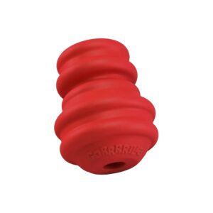 Strong Red Rubber Dog Toy with Opening for Treats and Stimulation