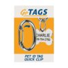 Strong and Durable Mini Carabiner Clip for Pet Collars and ID Tags