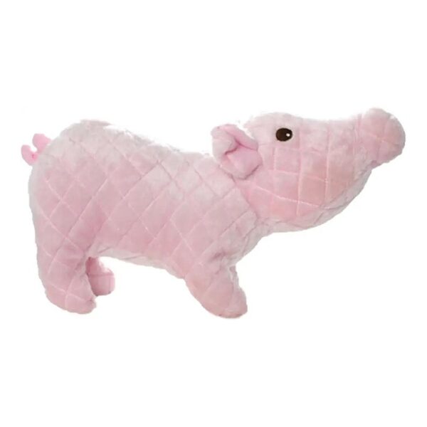 Strong and Tough Farm Piglet Squeaker Toy Made with Multiple Layers for Tug and Fetch