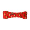 Strong and Tough Squeaky Plastic Core Dog Toy for Tug Toss and Fetch Play