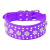 Studded Faux Leather Dog Collar for Medium & Large Dogs