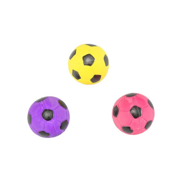 Stuffed Latex Soccerball Dog Toy for Small Breeds in Assorted Colors