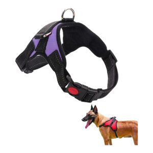 Sturdy Dog Harness with Reflective Oxford and Soft Padded Vest for Small to Large Dogs