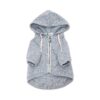 Sturdy Hook & Loop Pockets and Adjustable Hood in Light Grey Dog Hoodie Size Large