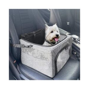 Sturdy Metal Frame Dog Booster Seat with Waterproof Pee Pad for Small Pets