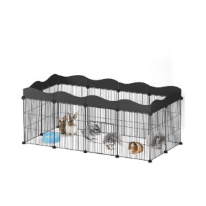 Sturdy Metal Mesh Yard Fence for Small Animals like Rabbits and Guinea Pigs