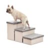 Sturdy and Adjustable Dog Ramp with Storage for Small Medium Large Dogs Up to 200 Pounds