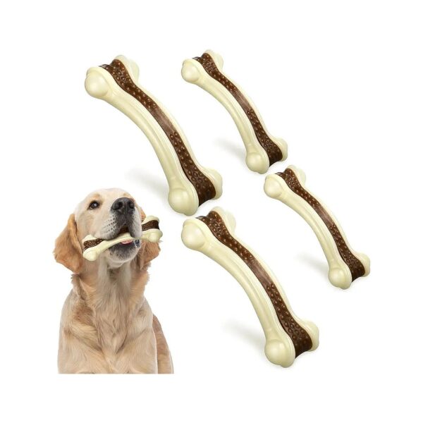 Sturdy and Durable Dog Chew Toys for Medium and Large Dogs with Beef Flavor