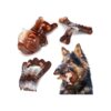 Sturdy and Long-Lasting Real Bacon Flavor Dog Chew Toys for Large Medium Small Breeds