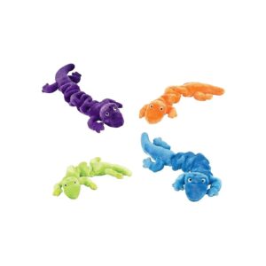 Sturdy and Squeaky Plush Lizard Dog Toys for Dogs of All Shapes and Sizes