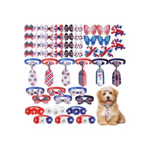 Style Dog Bows for Independence Day - Adjustable Unique Pet Accessories