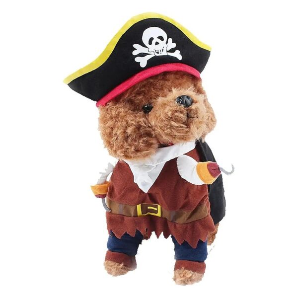 Style Dog Pirate Costume for Halloween and Cosplay, Great for