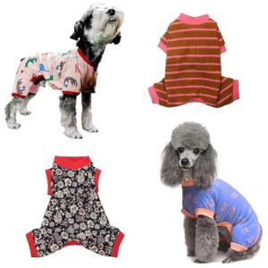 Style Dog T-Shirts for Small to Medium Breeds, 4-Piece Set