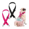 Stylish Black and Pink Dog Diaper Suspenders for Small Medium and Large Dogs