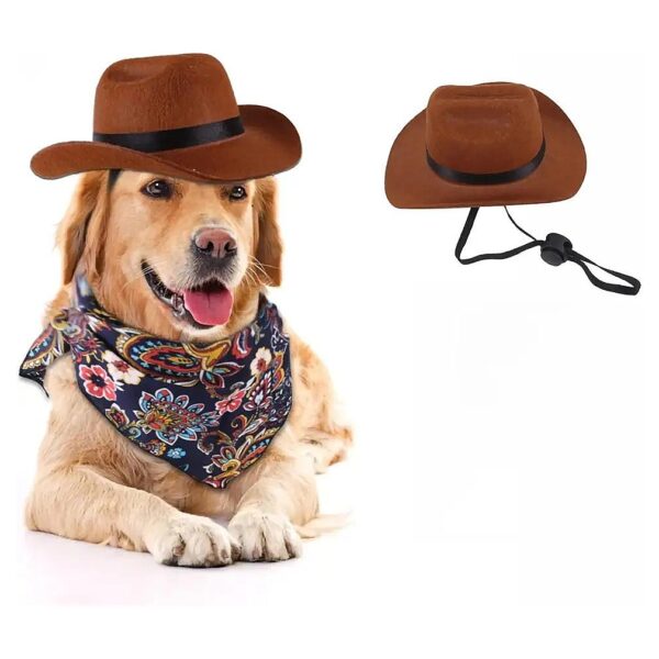 Stylish Cowboy Hats for Small and Medium Dogs and Medium and Large Cats